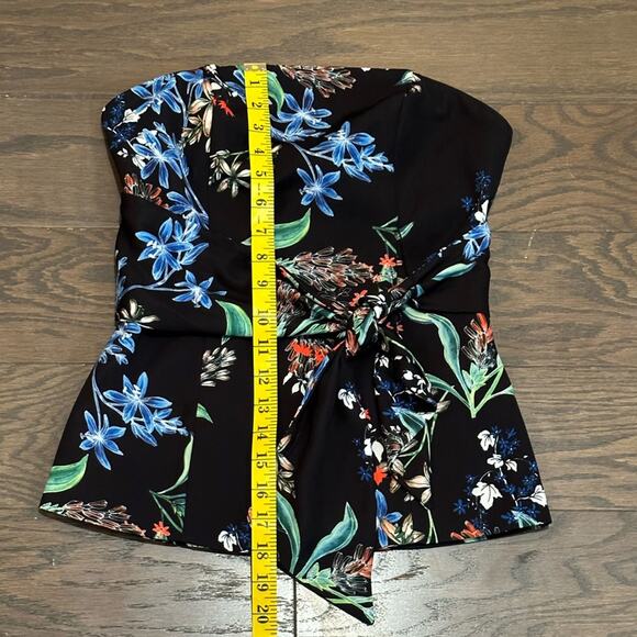Stylestalker Avalon Black Floral Print Strapless Top Size XS NEW - Picture 4 of 8
